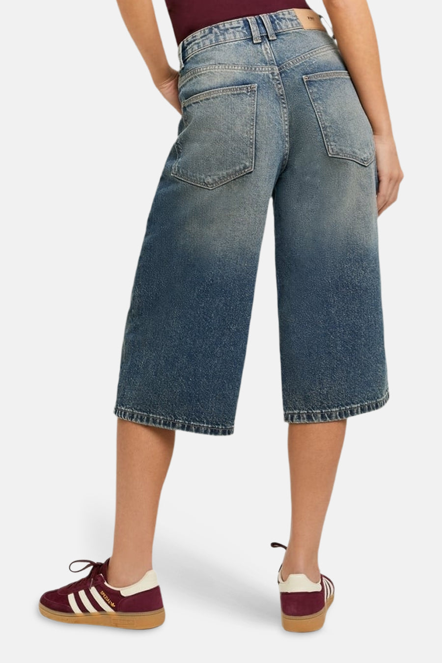 Short - mid blue denim