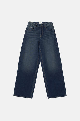 Jeans wide mid blue denim - TALLY WEIJL