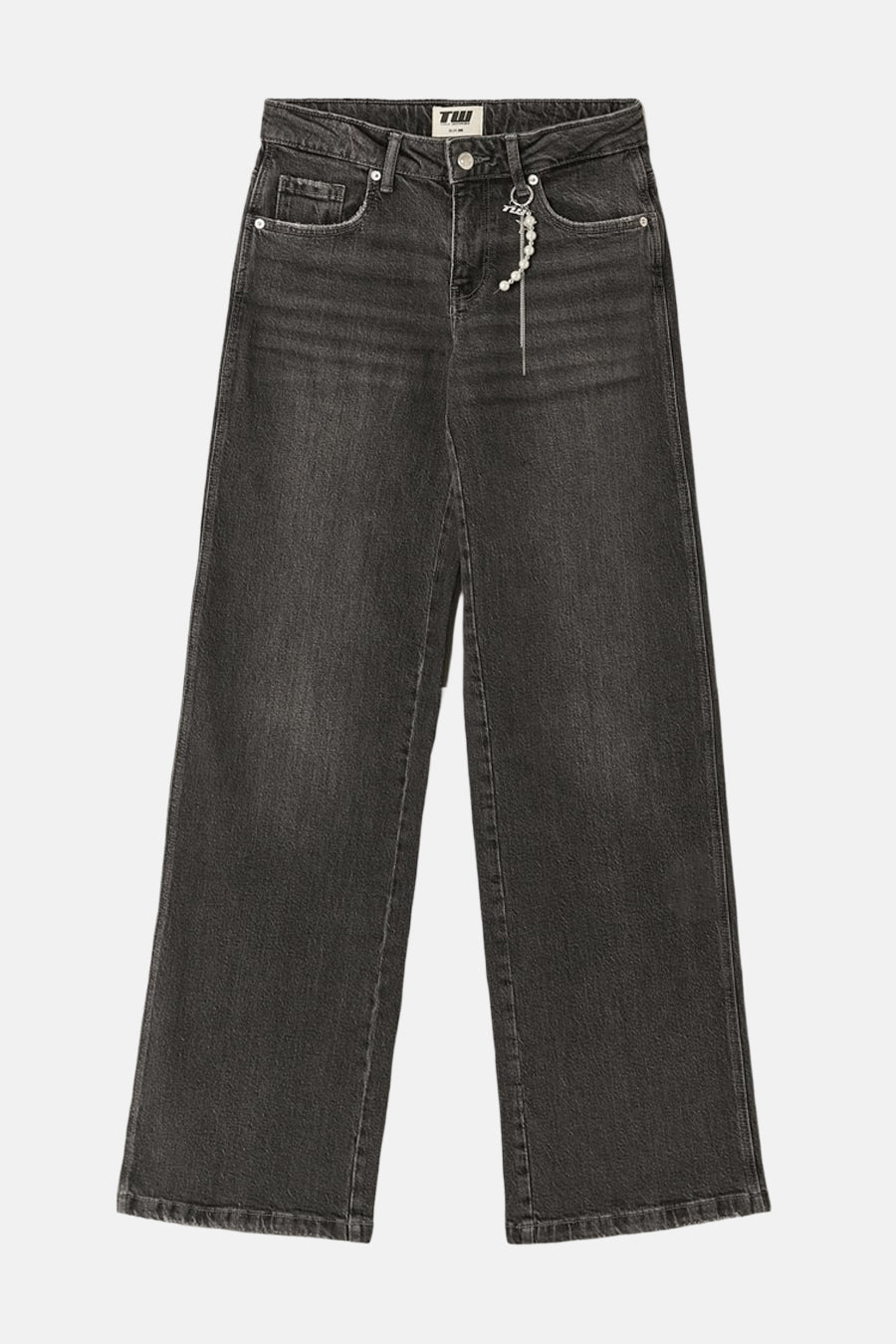 Jean droit gris TALLY WEIJL avec avec cha de de la la la.