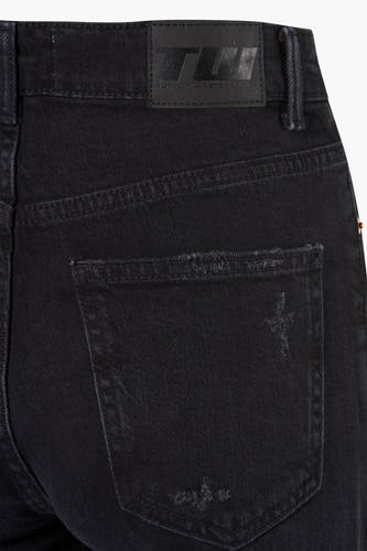 Straight jeans - black denim