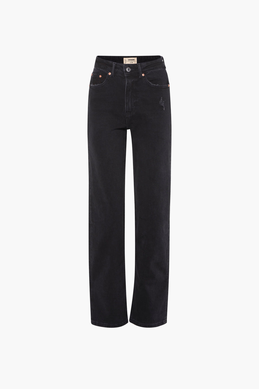 Straight jeans - black denim