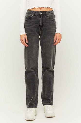 Straight jeans - black denim