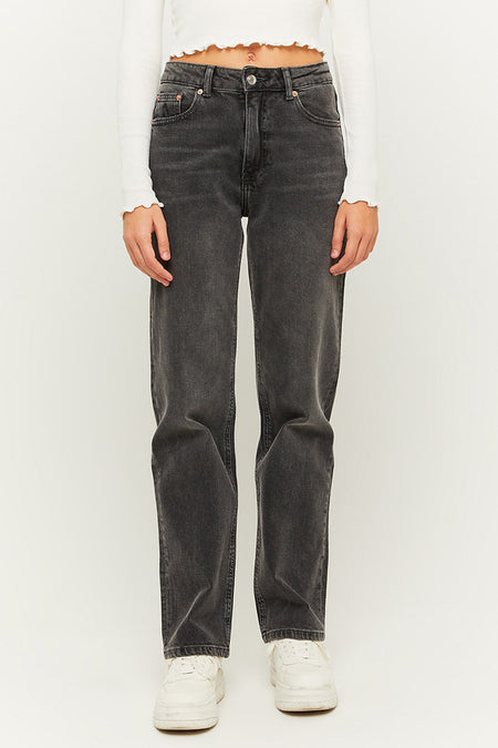 Straight jeans - black denim