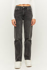 Straight jeans - black denim