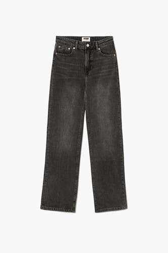 Straight jeans - black denim