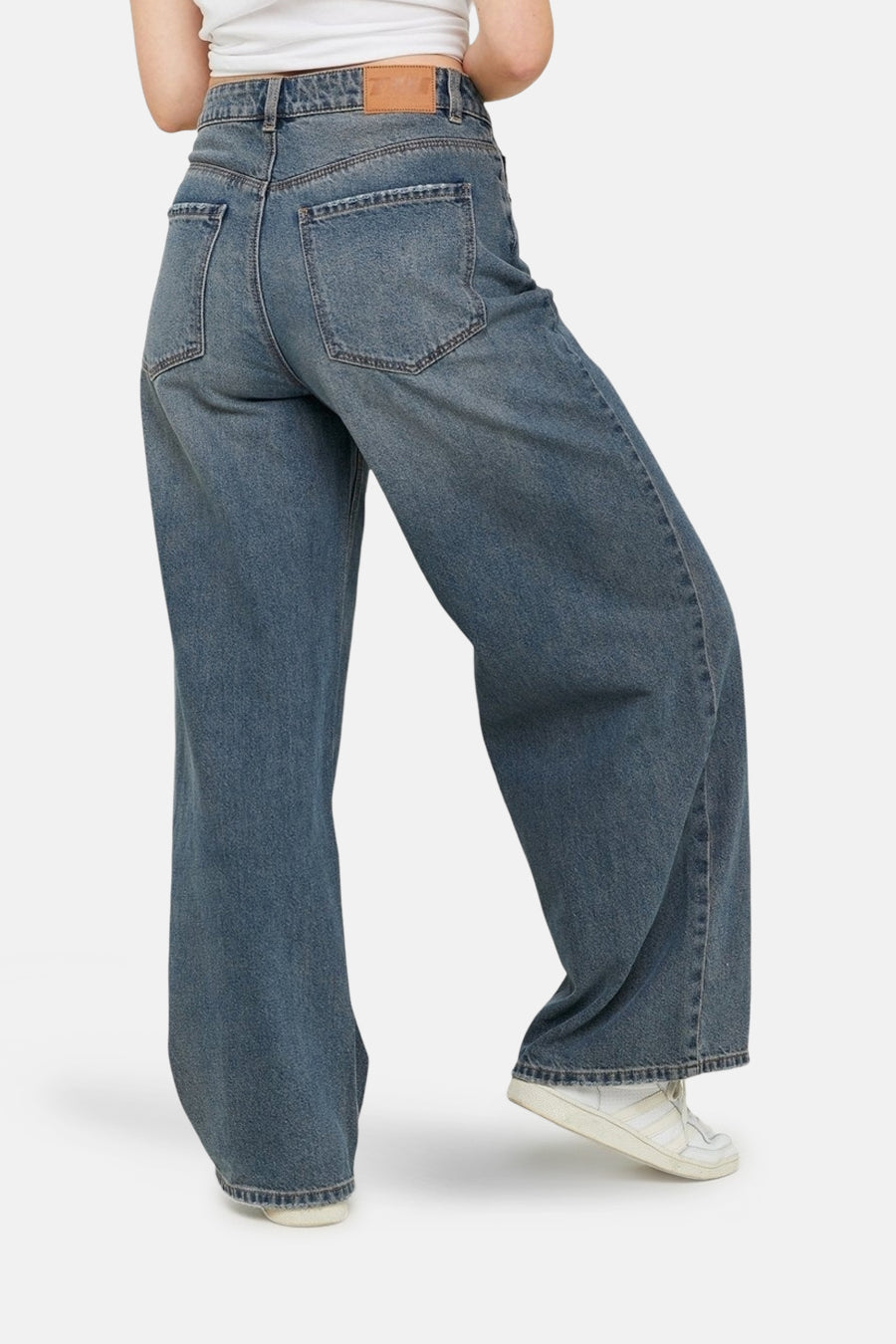 Jeans wide Light grey denim - TALLY WEIJL