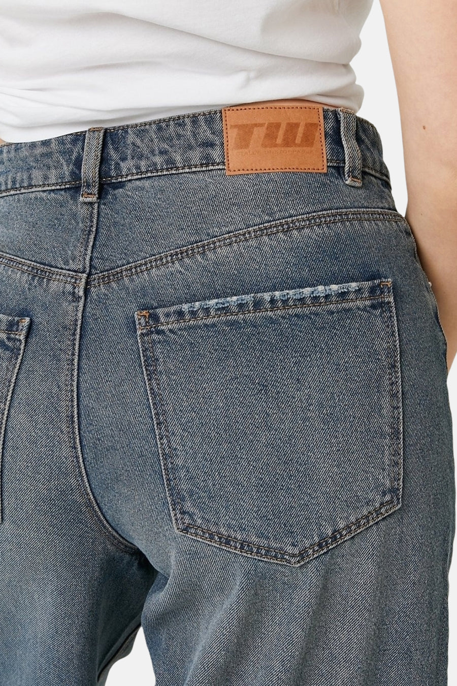 Jeans wide Light grey denim - TALLY WEIJL