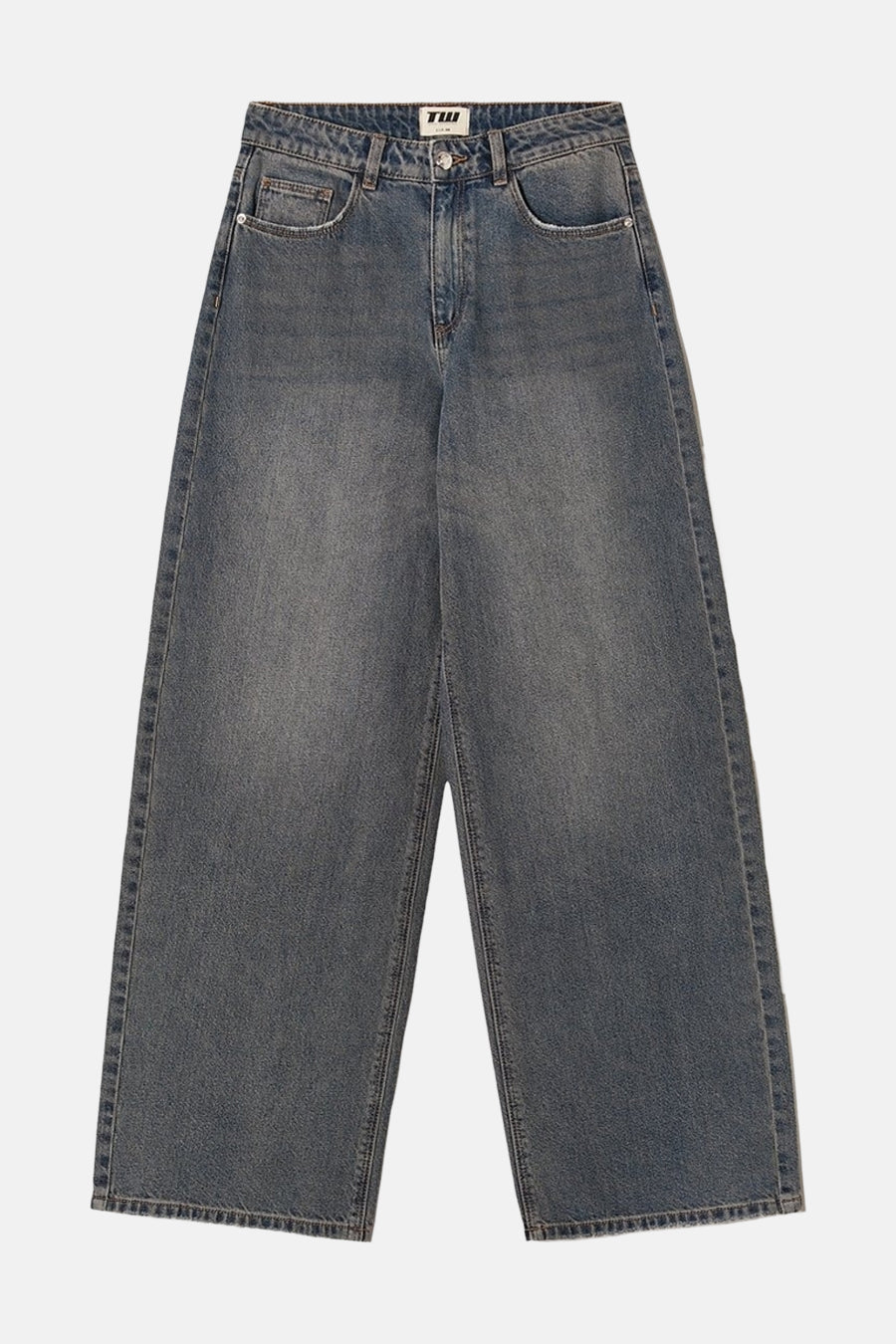 Jeans wide Light grey denim - TALLY WEIJL
