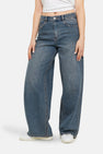 Jeans wide Light grey denim - TALLY WEIJL