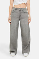 Jeans wide Mid grey denim - TALLY WEIJL