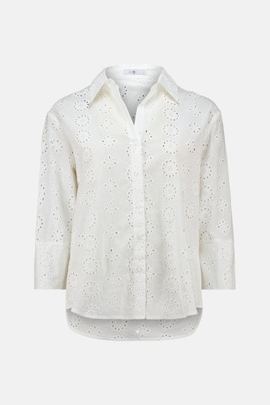 Chemise à manches longues - blanc