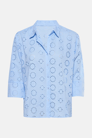 Chemise à manches longues - bleu