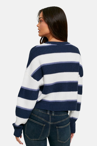Pull met ronde hals - blauw - TALLY WEIJL - 4