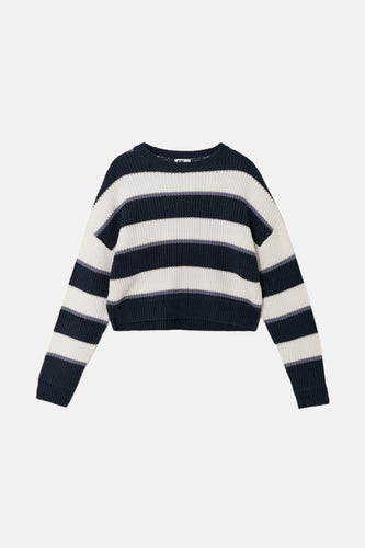 Pull met ronde hals - blauw - TALLY WEIJL - 4