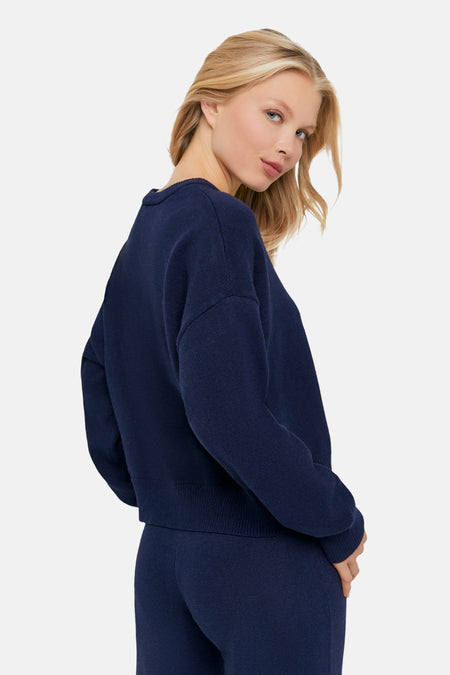 Pull col O bleu - TALLY WEIJL