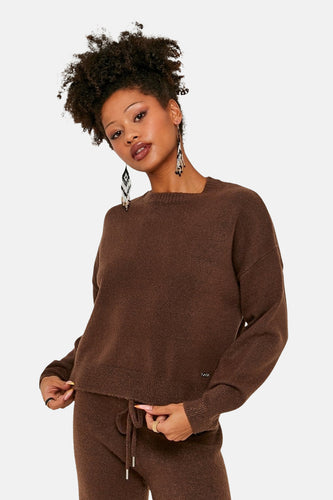 Pull met ronde hals - bruin - TALLY WEIJL