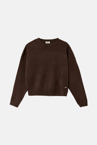 Pull met ronde hals - bruin - TALLY WEIJL