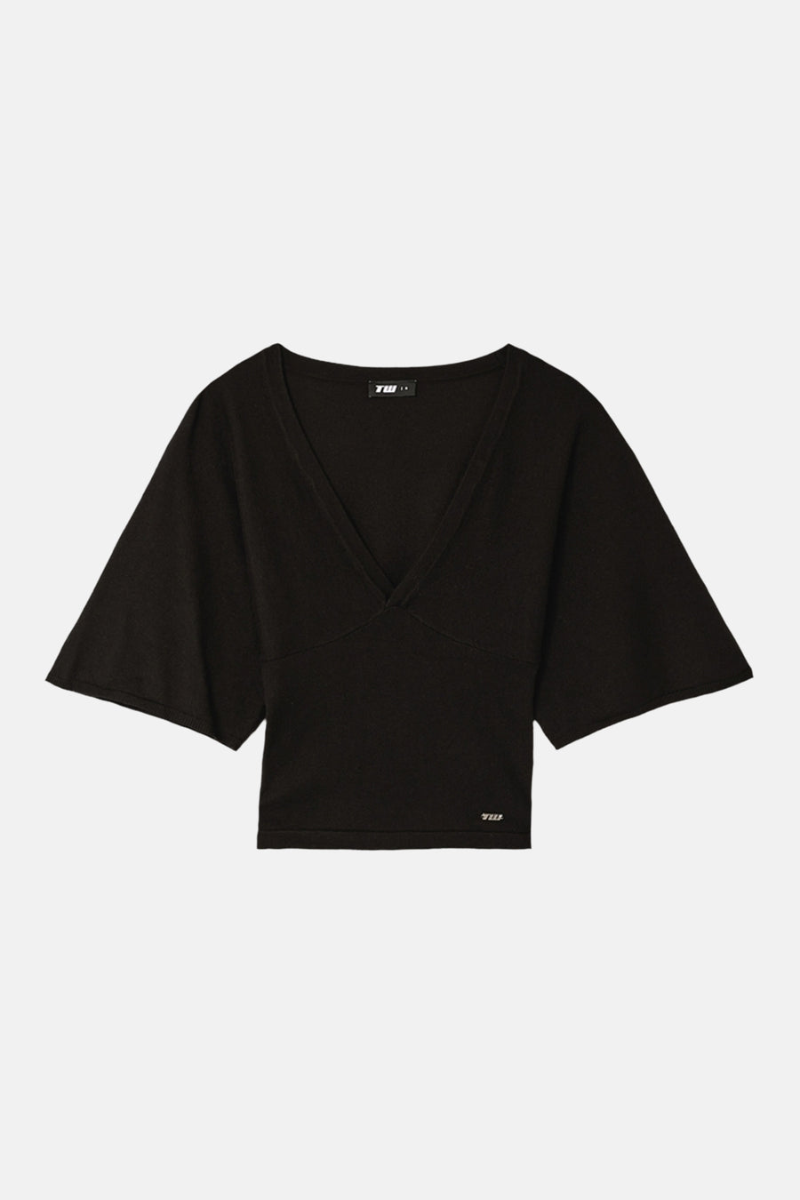 Pull met korte mouwen - zwart