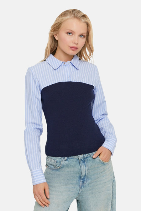 Chemisier (manches longues) bleu - TALLY WEIJL