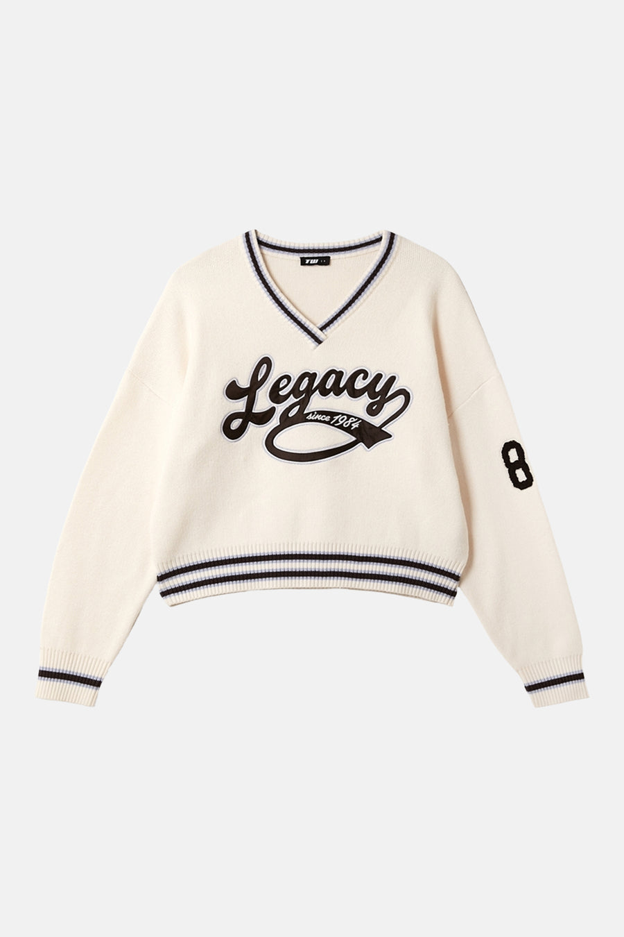 Pull col V - Beige
