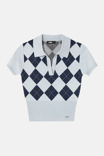Pull à manches courtes - bleu