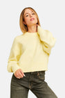 Pull à col rond - jaune