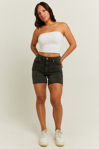 Short - black denim