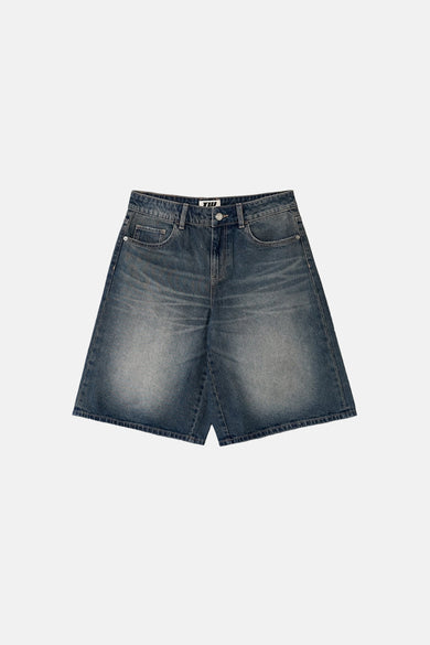 Short - dark blue denim