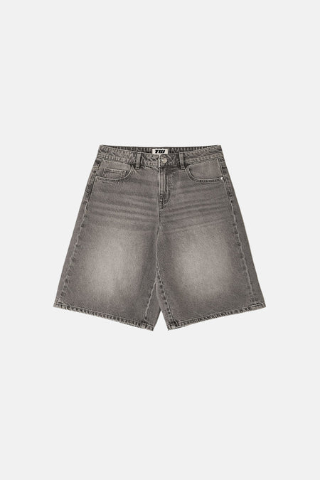 Short - light grey denim