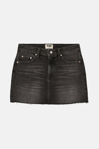 Korte rok - Dark grey denim - TALLY WEIJL