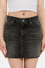 Rok (kort) Black denim - TALLY WEIJL