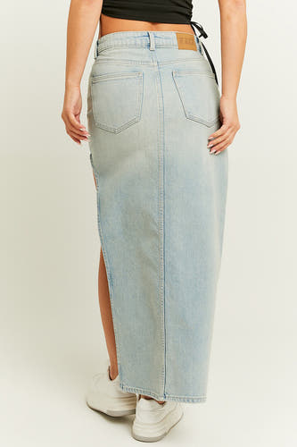 Lange rok - light blue denim