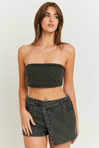 Short - black denim - TALLY WEIJL