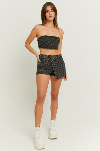 Short - black denim - TALLY WEIJL