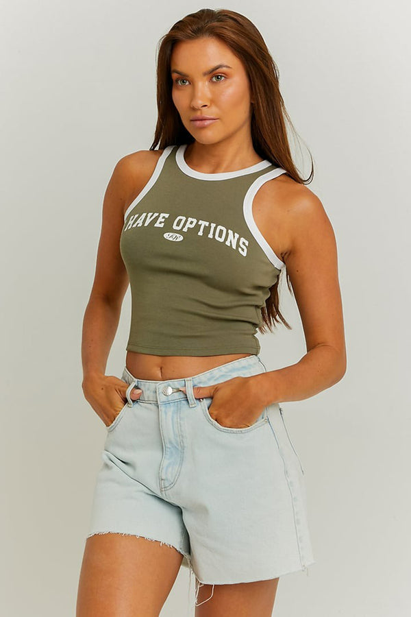 Tanktop Grijs - TALLY WEIJL