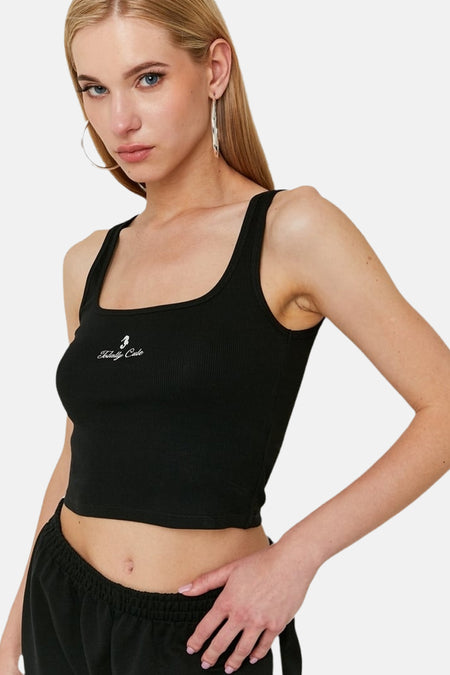 Top - zwart