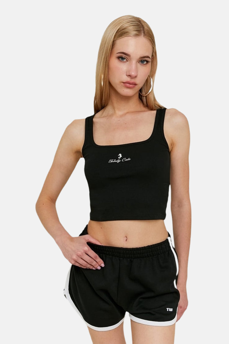 Top - zwart