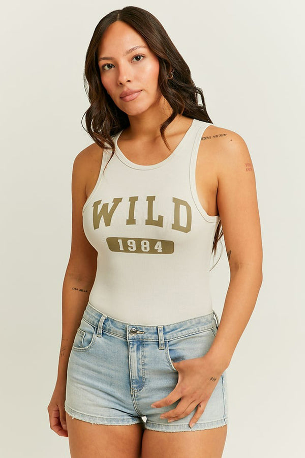 Tanktop Beige - TALLY WEIJL
