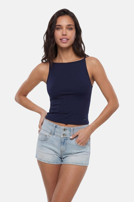 Top - blauw