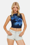 Top (zonder mouwen) Blauw - TALLY WEIJL