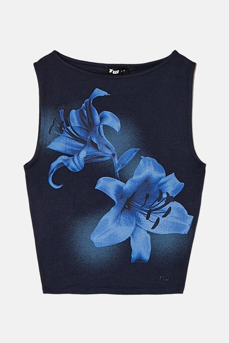 Top (zonder mouwen) Blauw - TALLY WEIJL