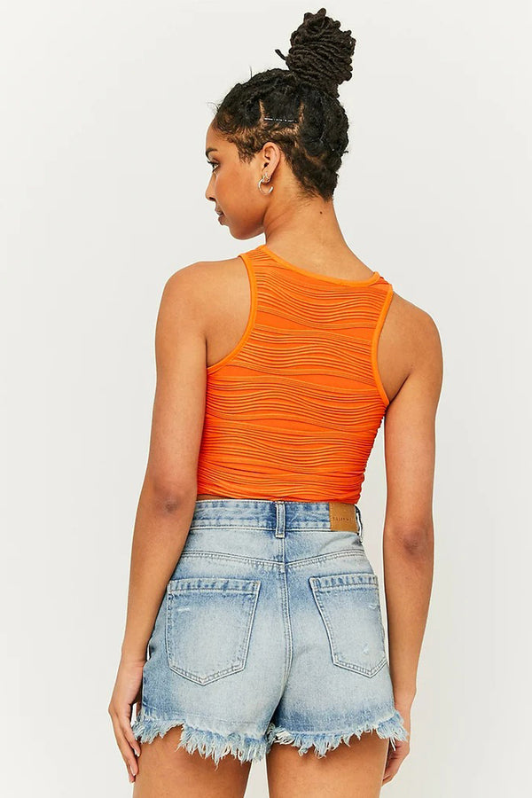 Top (zonder mouwen) Oranje - TALLY WEIJL