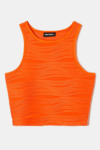 Top (zonder mouwen) Oranje - TALLY WEIJL