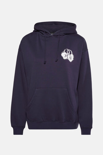 Sweater met kap - blauw