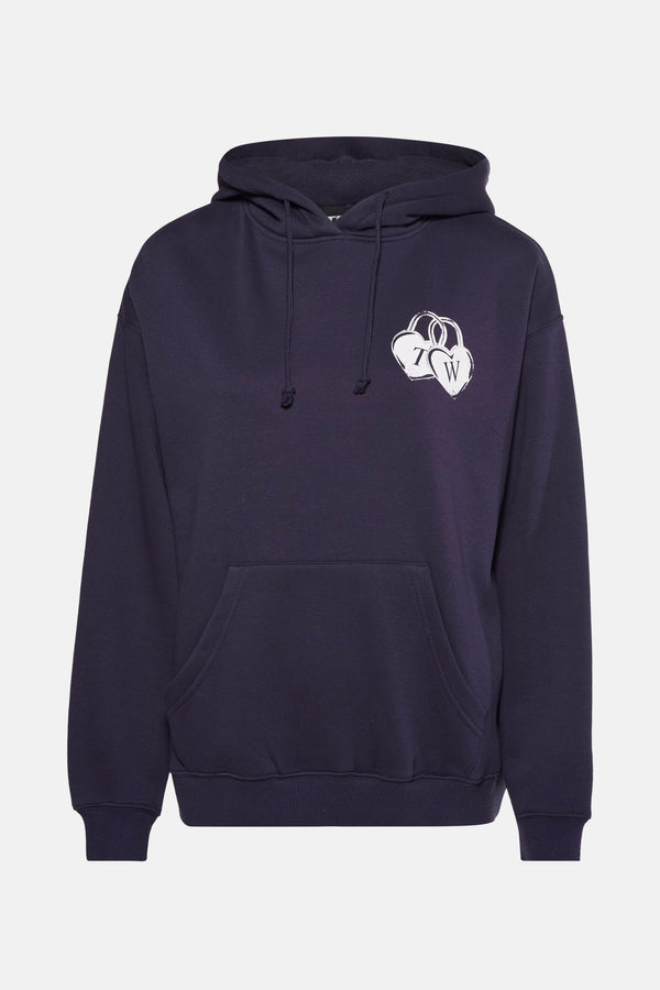 Sweater met kap Blauw - TALLY WEIJL