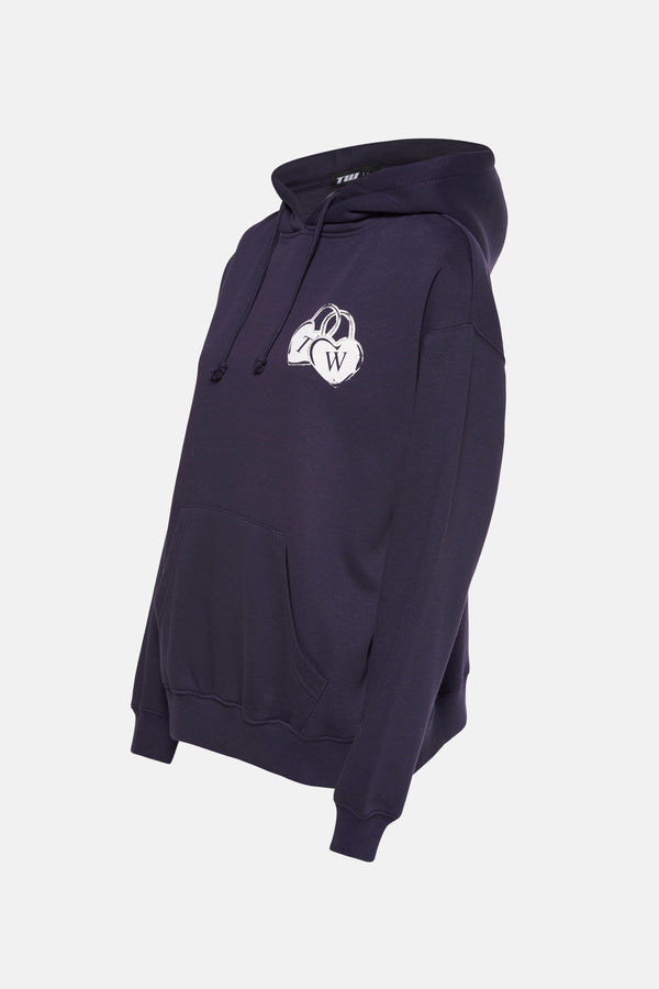 Sweater met kap Blauw - TALLY WEIJL