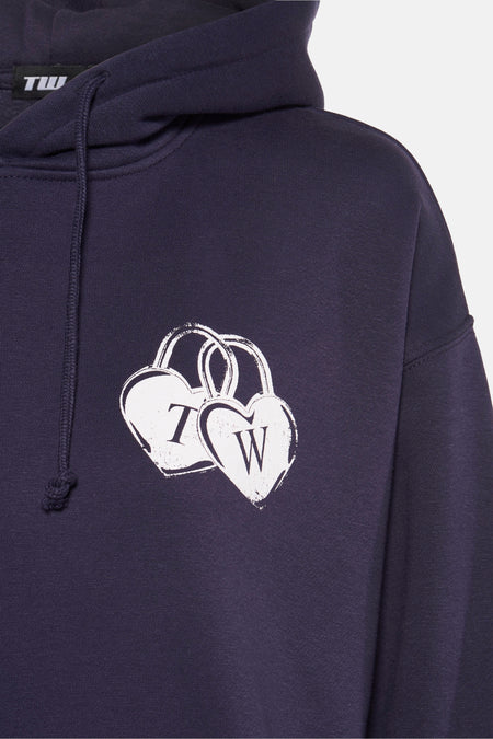 Sweater met kap Blauw - TALLY WEIJL