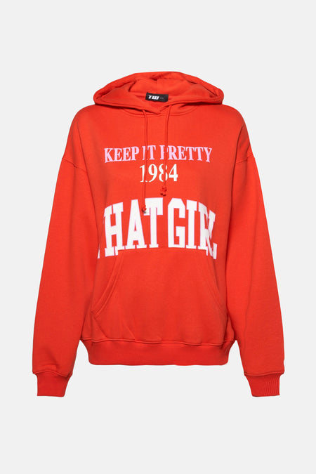 Sweater met kap Rood - TALLY WEIJL