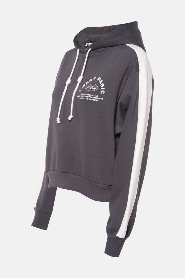 Sweater met kap Grijs - TALLY WEIJL