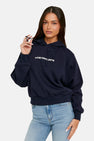 Sweater met kap - blauw